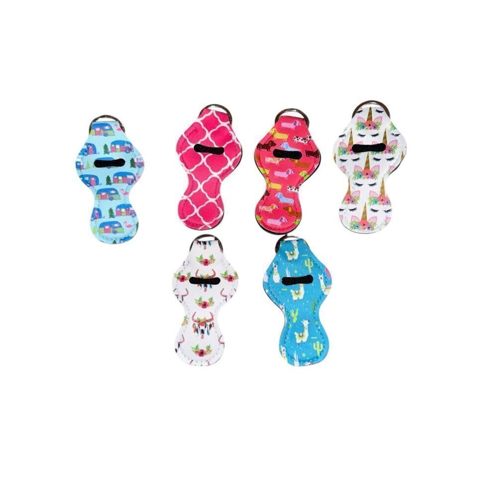 S17. Bulk Neoprene Lipstick/Chapstick Holders/Key Ring